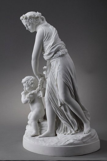 Cookie "Love disarmed by a Vestal" after Louis-Simon Boizot