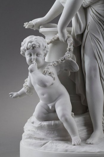 Cookie "Love disarmed by a Vestal" after Louis-Simon Boizot