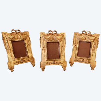 Set Of Three Gilded Bronze Frames