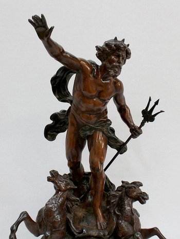3 Piece Spelter Fireplace Set - Early 20th Century