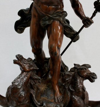 3 Piece Spelter Fireplace Set - Early 20th Century
