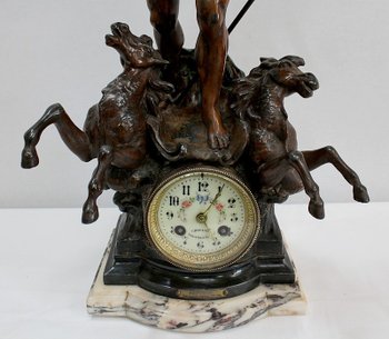 3 Piece Spelter Fireplace Set - Early 20th Century