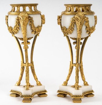 Pair Of Perfume Burners XIXth Century