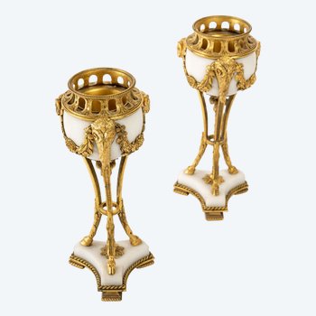 Pair Of Perfume Burners XIXth Century