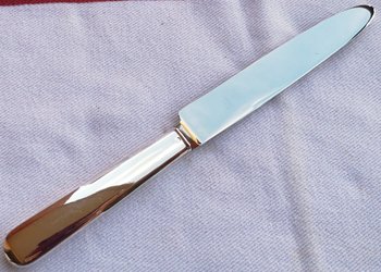 Tafelmesser mit Silbergriff, Minerva-Stempel ODIOT Modell Stil "vieux paris".