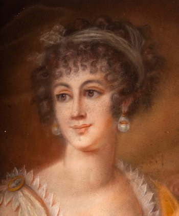 Pastel Portrait d'Une Elegante