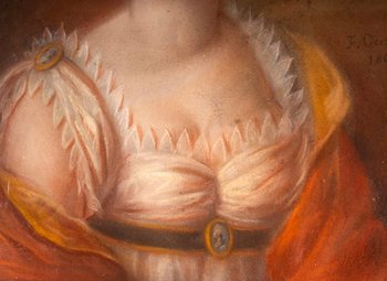 Pastel Portrait d'Une Elegante