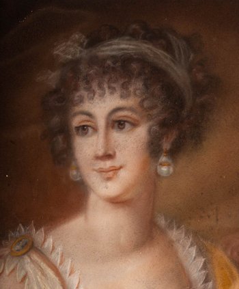 Pastel Portrait d'Une Elegante