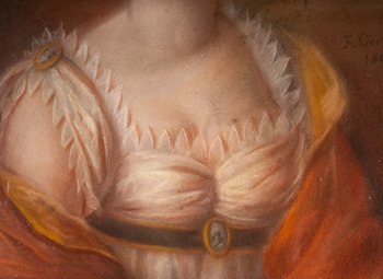 Pastel Portrait d'Une Elegante