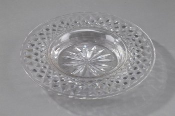 Set Of Three Plates And One Glass Candy Dish