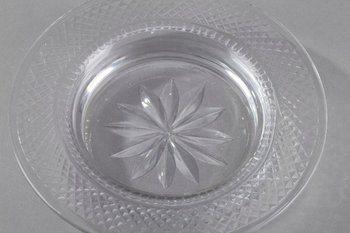 Set Of Three Plates And One Glass Candy Dish