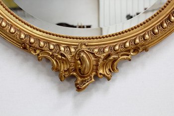 Grande specchiera ovale - Seconda metà del XIX secolo