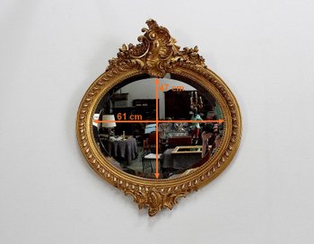 Grande specchiera ovale - Seconda metà del XIX secolo