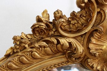 Grande specchiera ovale - Seconda metà del XIX secolo