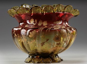 Coupe En Verre Moulé Fin XIXème Siècle