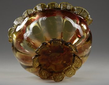 Coupe En Verre Moulé Fin XIXème Siècle