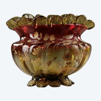 Cup In Molded Glass End of XIXth Century