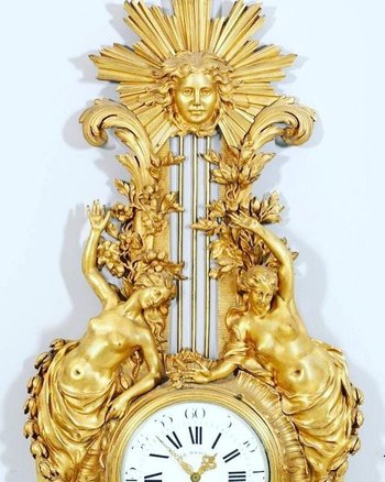 Grand Cartel En Bronze DorÉ XIXÈme SiÈcle