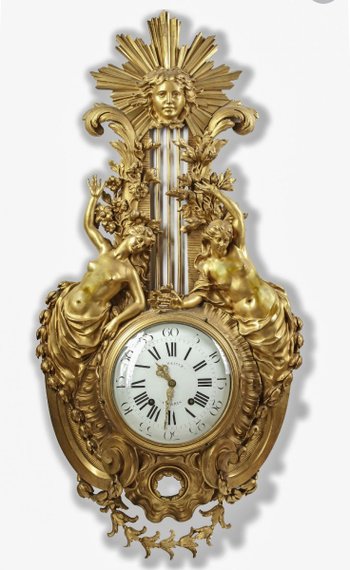 Grand Cartel En Bronze DorÉ XIXÈme SiÈcle