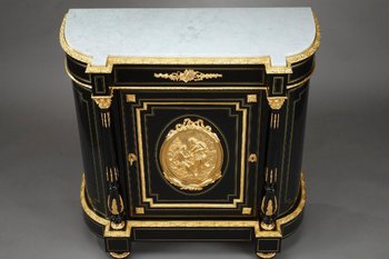 Napoleon III Buffet In Blackened Wood And Gilded Bronzes