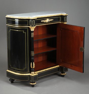 Napoleon III Buffet In Blackened Wood And Gilded Bronzes