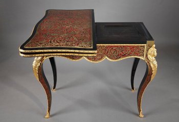 Console-table à Jeu En Marqueterie Boulle