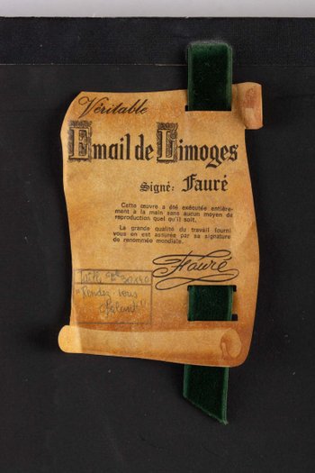 « Rendez-vous Galant » Tableau En émail De Limoges