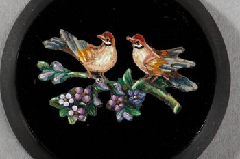 Ensemble De 3 Micromosaïques Empire Pouvant être Monté En Bijoux