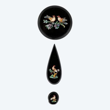 Ensemble De 3 Micromosaïques Empire Pouvant être Monté En Bijoux