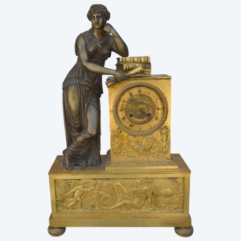 Pendulum Study National Furniture Empire Period Gilt Bronze