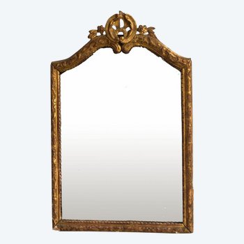 Mirror Louis XIV Style Golden Carved Wood Eighteenth Time
