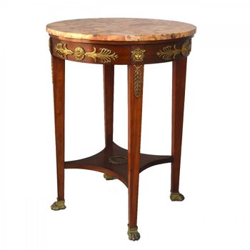 Salon De Style Empire Acajou Et Bronze Doré XIXème