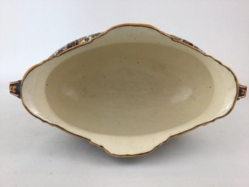 Jardinière aus Gien-Steingut 19. Jahrhundert mit persischem Dekor