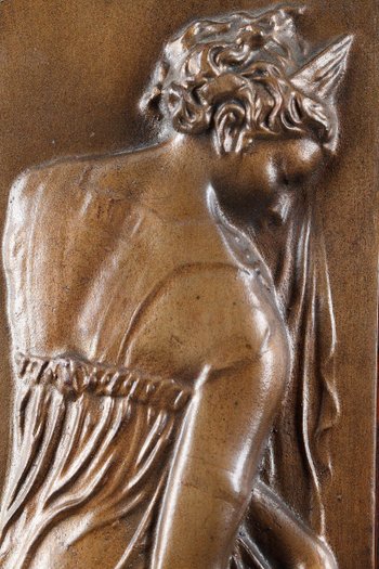 Coppia di bassorilievi, "Donne che trasportano acqua".