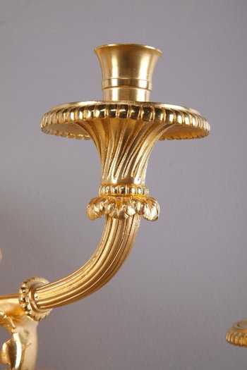 Monumentale Paire d'Appliques De Style Louis XVI d'Après Thomire
