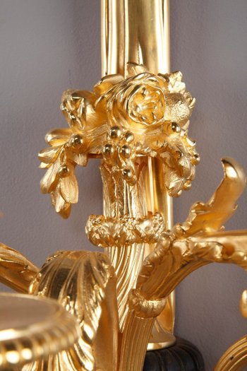 Monumentale Paire d'Appliques De Style Louis XVI d'Après Thomire