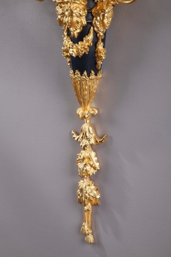 Monumentale Paire d'Appliques De Style Louis XVI d'Après Thomire