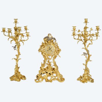 Garniture De Cheminée d'Après De La Fontaine