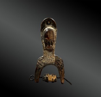 ÉTRIER de POULIE de MÉTIER à TISSER -  Culture Sénoufo, Côte d’Ivoire - Première moitié du XXème siècle 