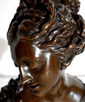 Bronze, Büste einer Dame - Ende 19.