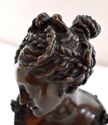 Bronze, Büste einer Dame - Ende 19.
