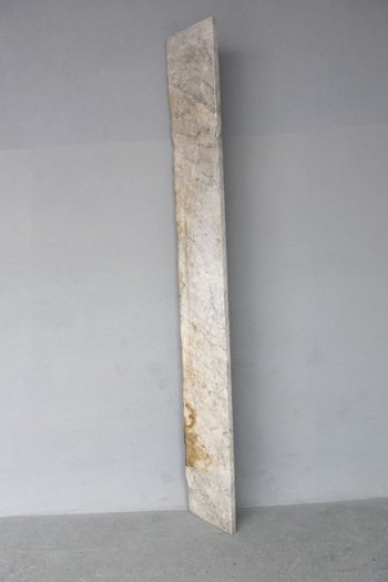 Large Old Fireplace In White Veined Marble Louis XVI