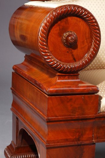 Canapé Biedermeier En Acajou, Autriche 1830
