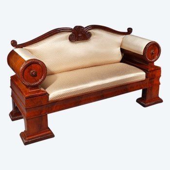 Biedermeier Mahogany Sofa, Austria 1830