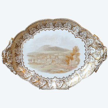 Plat - Porcelaine - Royal Worcester - Angleterre - Vers 1850