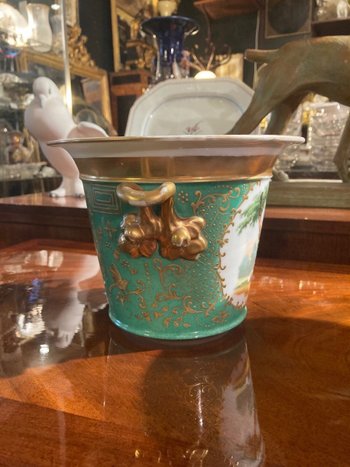 Pair of planters - Porcelain of Paris - About 1840