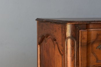 Commode Arbalète Louis XV En Noyer époque XVIIIème, 