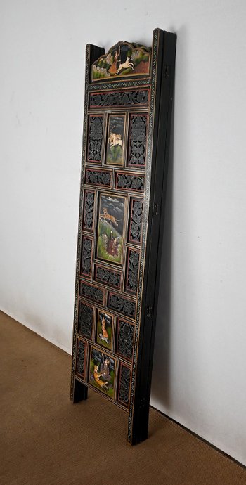 Four Leaf Indian Screen, Rajasthan - Early 20th century