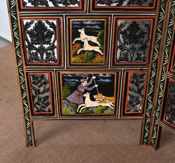 Four Leaf Indian Screen, Rajasthan - Early 20th century