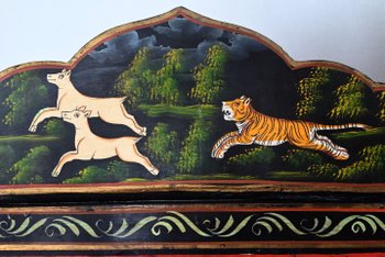 Four Leaf Indian Screen, Rajasthan - Early 20th century